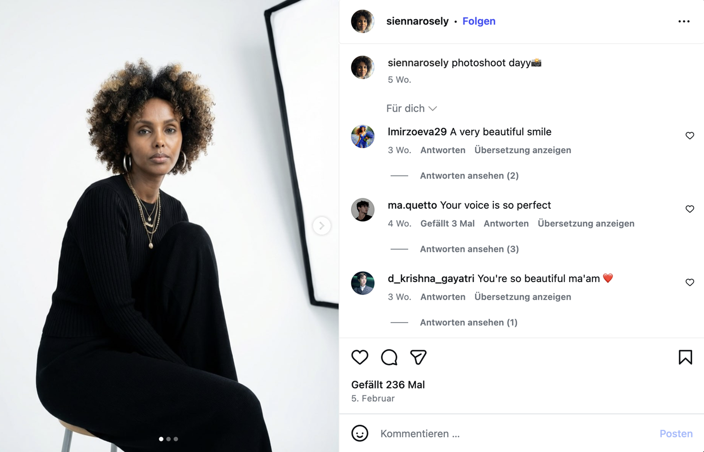 AI-Sängerin Sienna Rose