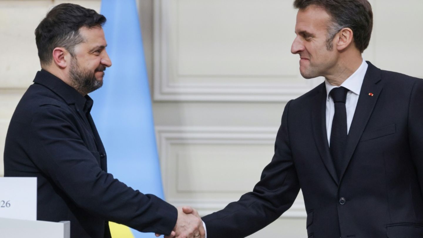 Wolodymyr Selenskyj und Emmanuel Macron