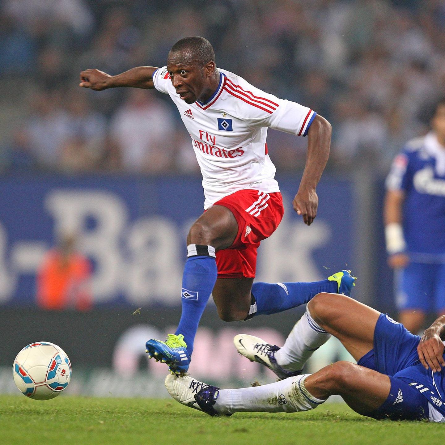 Romeo Castelen (l.) spielte von 2007 bis 2012 für den HSV