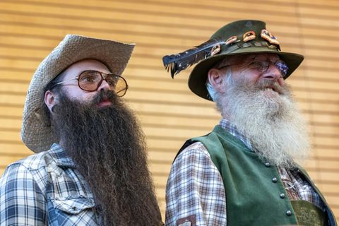 Teilnehmer von Bartwettbewerb in Tirol