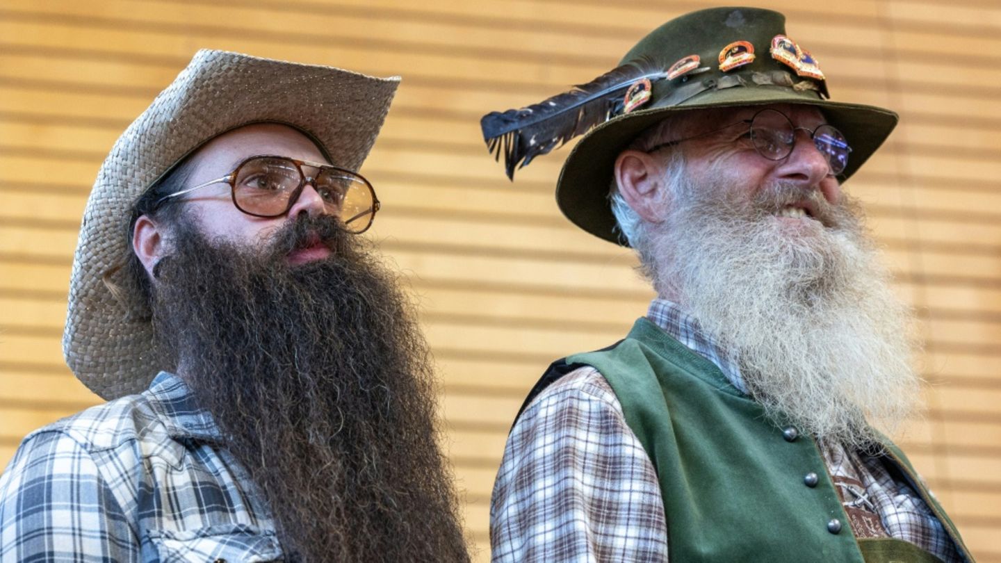 Teilnehmer von Bartwettbewerb in Tirol