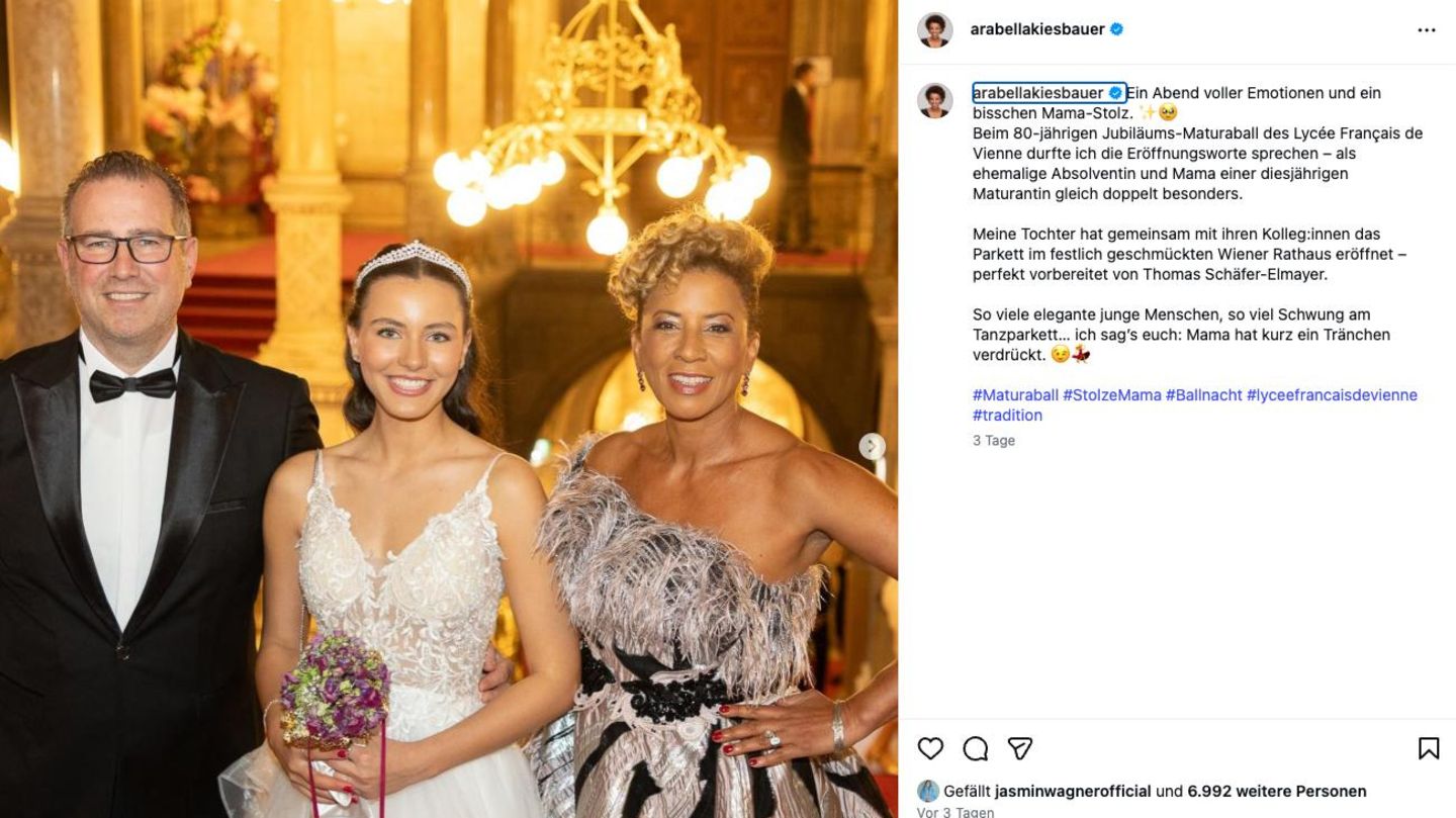 VIP News: So wunderschön ist die Tochter von Talkshow-Legende Arabella Kiesbauer