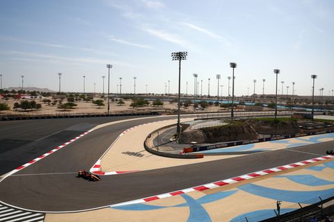 Auf dem Bahrain International Circuit wird 2026 nicht gefahren. (Archivbild) Foto: Bradley Collyer/PA Wire/dpa