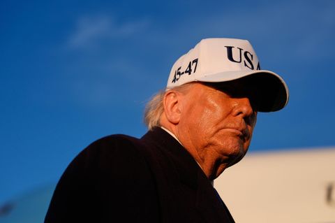 US-Präsident Donald Trump auf einem Armeestützpunkt