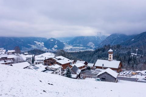 Bürserberg in Vorarlberg (Österreich) im Schnee