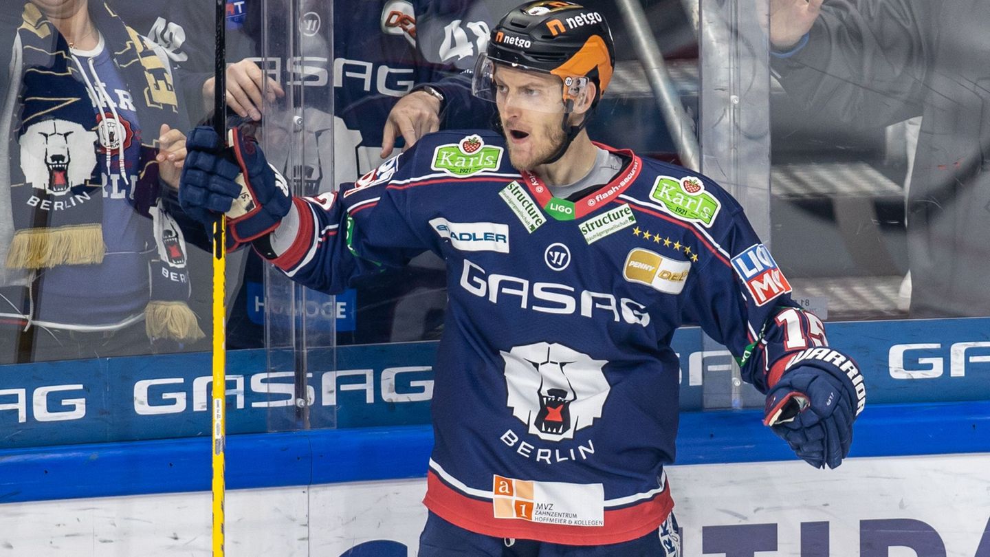 Manuel Wiederer erzielte beim Heimsieg der Eisbären Berlin gegen den EHC Red Bull München das 1:0. (Archivbild) Foto: Andreas Go