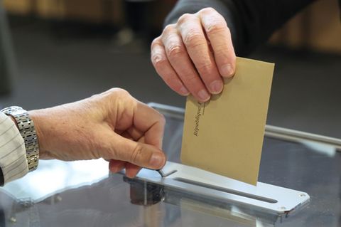 Stimmabgabe in Le Touquet