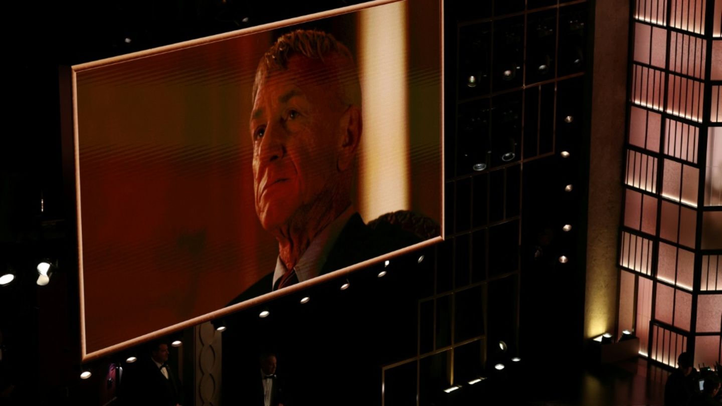 Bei der Gala wurde ein Bild von Sean Penn gezeigt