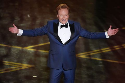 Moderator Conan O'Brien erscheint während der Oscar-Verleihung im Dolby Theatre in Los Angeles. Foto: Chris Pizzello/Invision/AP