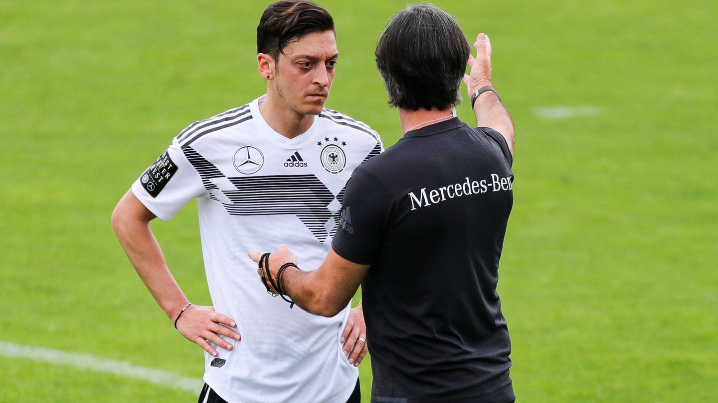 Joachim Löw holte Mesut Özil in die Nationalmannschaft. (Archivbild) Foto: Christian Charisius/dpa