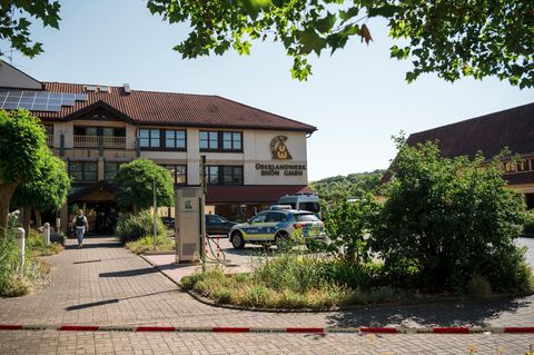 Der Tatort in Mellrichstadt, rund 40 Kilometer nördlich von Schweinfurt, am 1. Juli des vergangenen Jahres