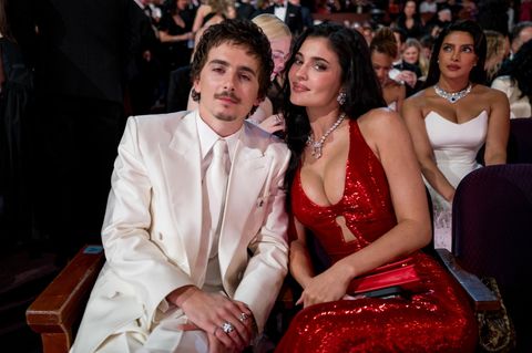 Kyle Jenner und Timothée Chalamet während der Oscarverleihung