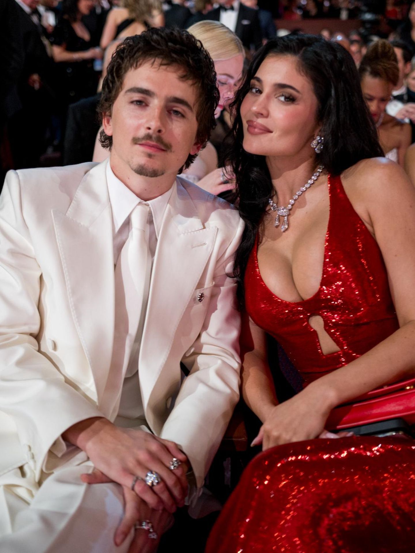 Kylie Jenner und Timothée Chalamet während der Oscarverleihung
