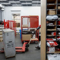 Paketlager eines Logistikdienstleisters.