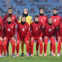 Iranische Fußballerinnen beim Asien Cup