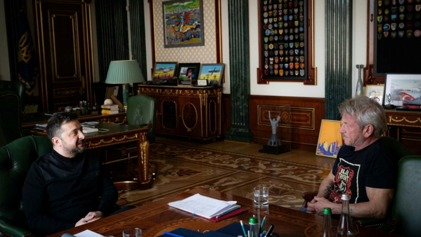 Selenskyj empfing Penn in seinem Büro