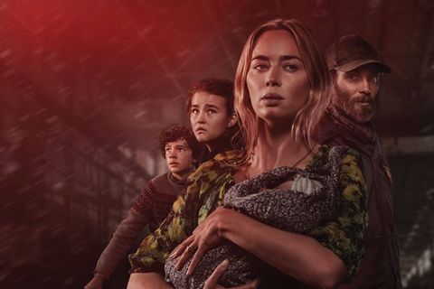 Alle auch im dritten Teil der "A Quiet Place"-Reihe dabei: Noah Jupe, Millicent Simmonds, Emily Blunt und Cillian Murphy (v.l.