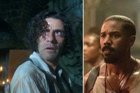 Die Oscar-Filme "Frankenstein" mit Oscar Isaac (l.) und "Blood & Sinners" mit (dem doppelten) Michael B. Jordan gibt es bereit