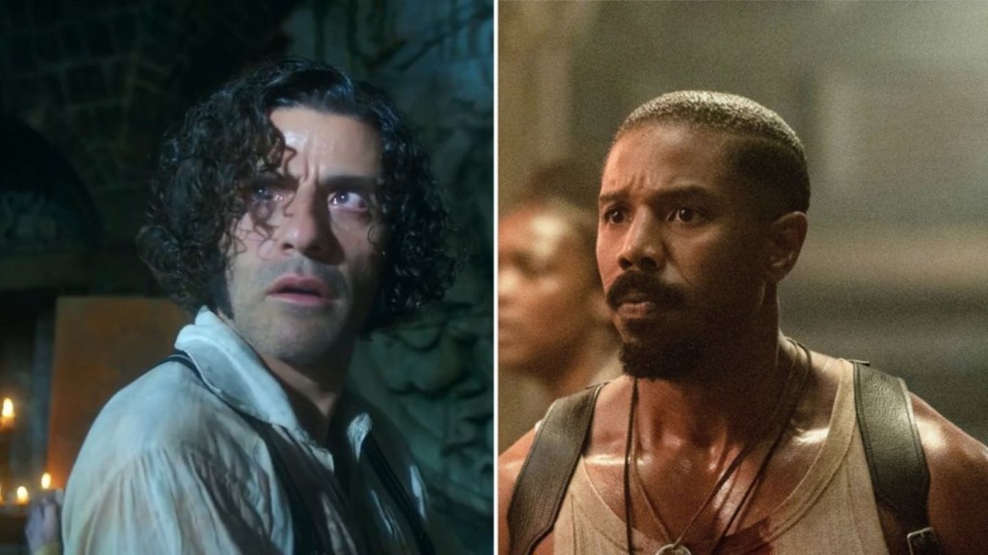 Die Oscar-Filme "Frankenstein" mit Oscar Isaac (l.) und "Blood & Sinners" mit (dem doppelten) Michael B. Jordan gibt es bereit