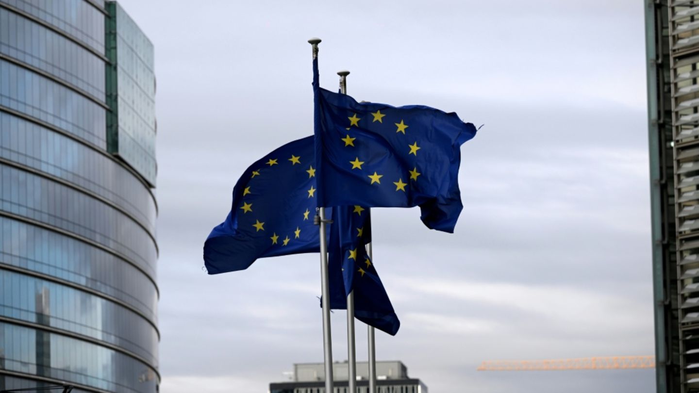 EU-Flaggen in Brüssel