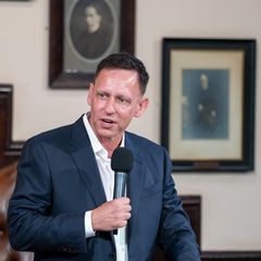 Peter Thiel bei einem Vortrag