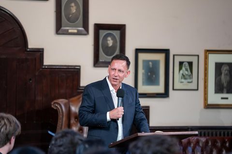 Peter Thiel bei einem Vortrag