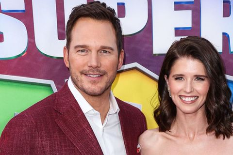 Chris Pratt und Katherine Schwarzenegger bei einem Screening von "Der Super Mario Galaxy Film" in Los Angeles.