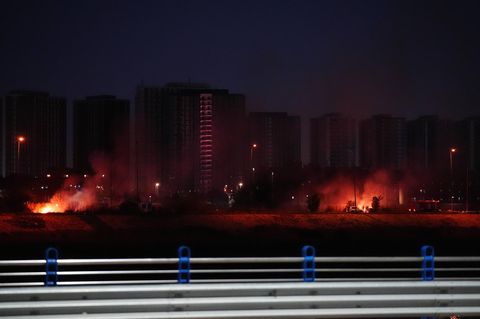 Feuer an der US-Botschaft in Bagdad