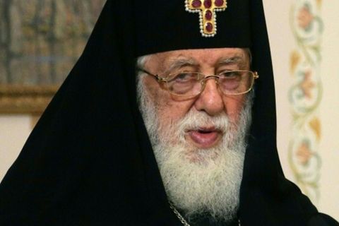 Verstorbener georgischer Patriarch Ilia II.