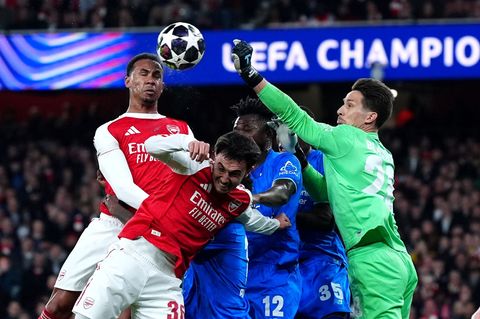 Janis Blaswich hielt Bayer Leverkusen mit seinen Paraden gegen Arsenal lange im Spiel. Foto: Bradley Collyer/PA Wire/dpa