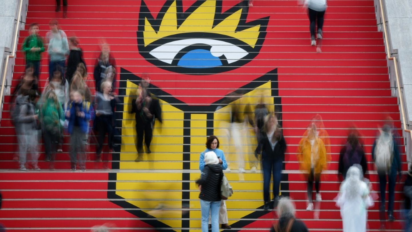 Treppe mit Logo von Leipziger Buchmesse