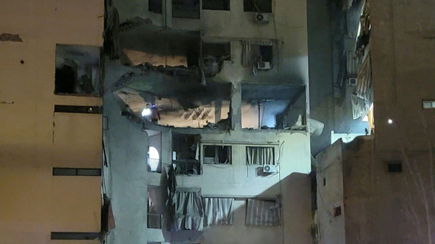 Schauplatz des israelischen Angriffs in Beirut