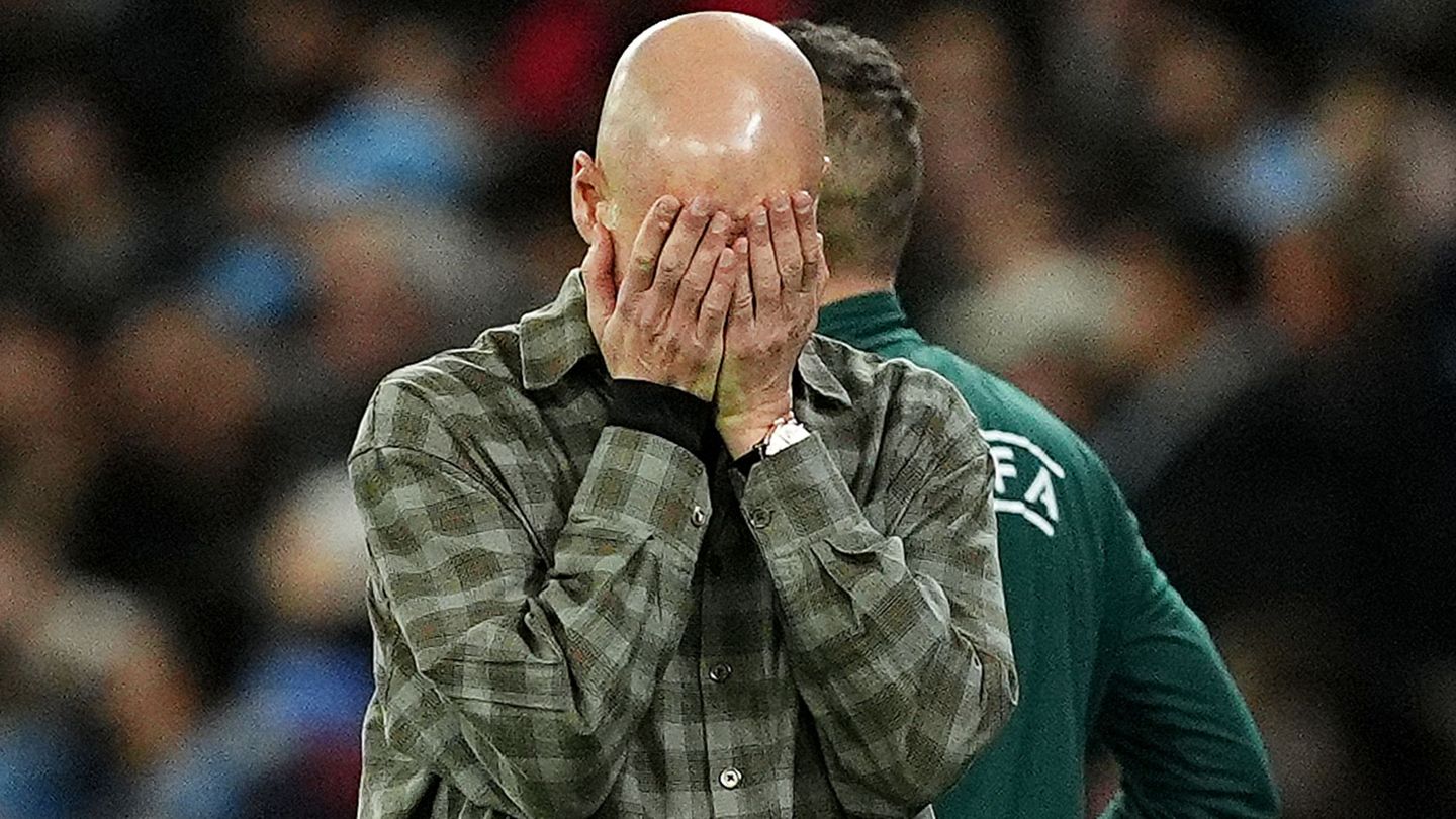 Manchester Citys Trainer Pep Guardiola war nach dem Aus in der Champions League gegen Real Madrid enttäuscht. Foto: Martin Ricke