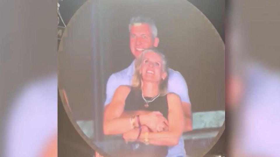 Andy Byron und Kristen Cobat beim Coldplay-Konzert