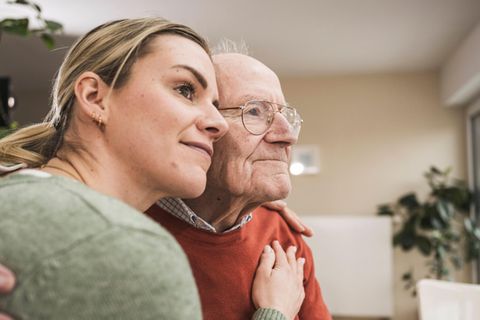 Ein Pflegebedürftiger zuhause