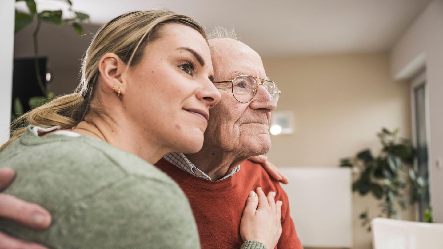Ein Pflegebedürftiger zuhause
