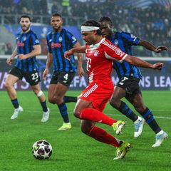Champions League: Serge Gnabry vom FC Bayern gegen Atalanta Bergamo