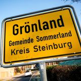 Ortsschild Grönland