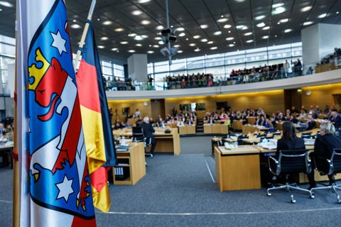 Plenarsaal von Thüringer Landtag