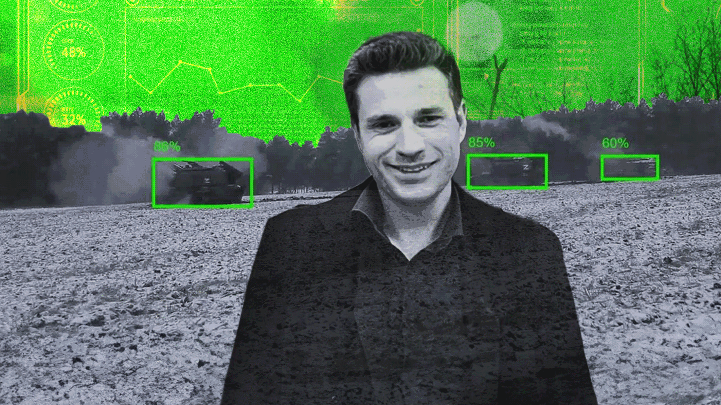 Aniamtion des Lancelot Systems und Gründer Merlin Hipp als Freisteller im Vordergrund