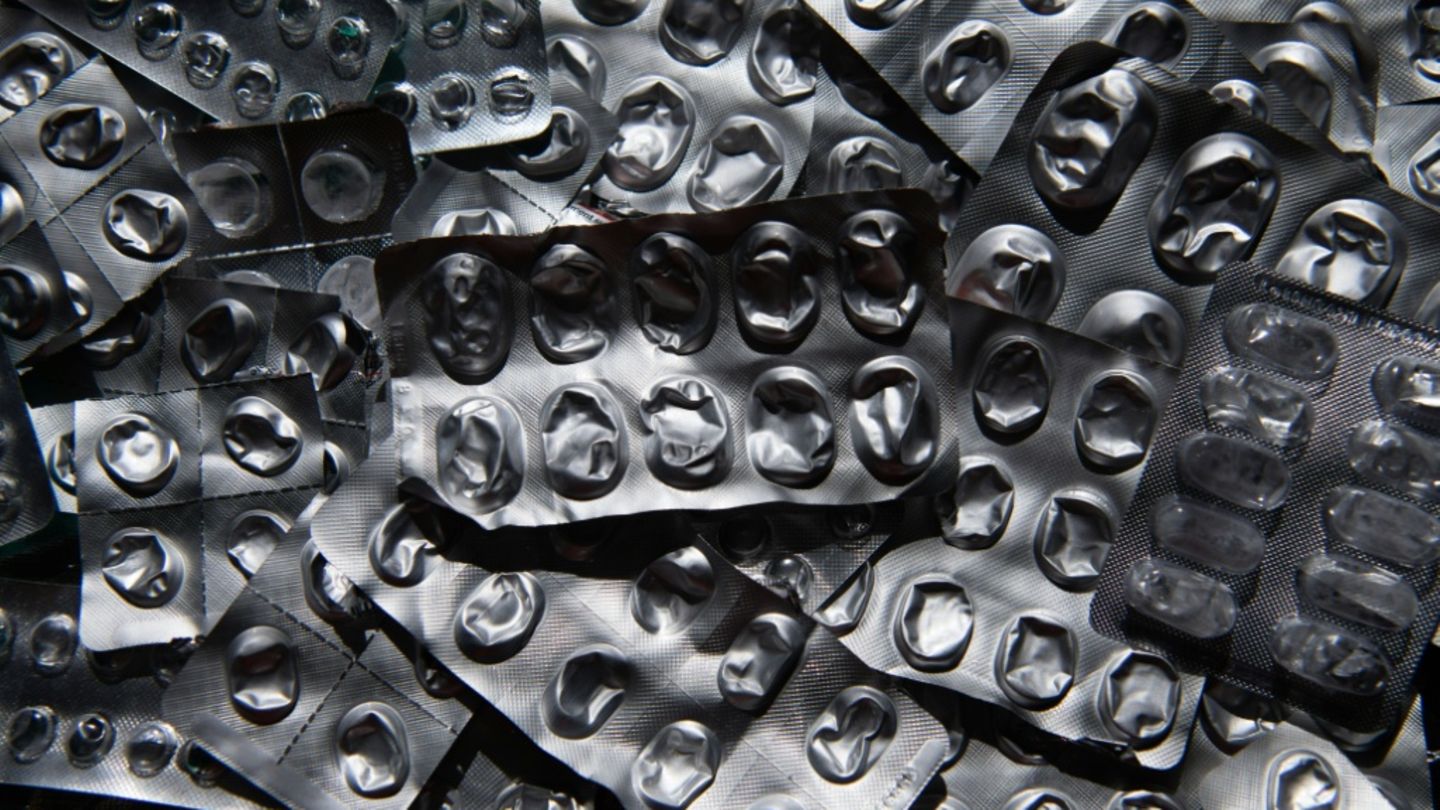 Leere Medikamentenpackungen