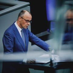 Friedrich Merz während seiner Regierungserklärung im Deutschen Bundestag