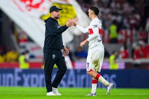 Sebastian Hoeneß und Bilal El Khannouss vom VfB Stuttgart (Archivfoto) Foto: Tom Weller/dpa