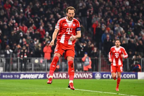 Harry Kane jubelt nach seinem im zweiten Versuch verwandelten Elfmeter. Foto: Tom Weller/dpa