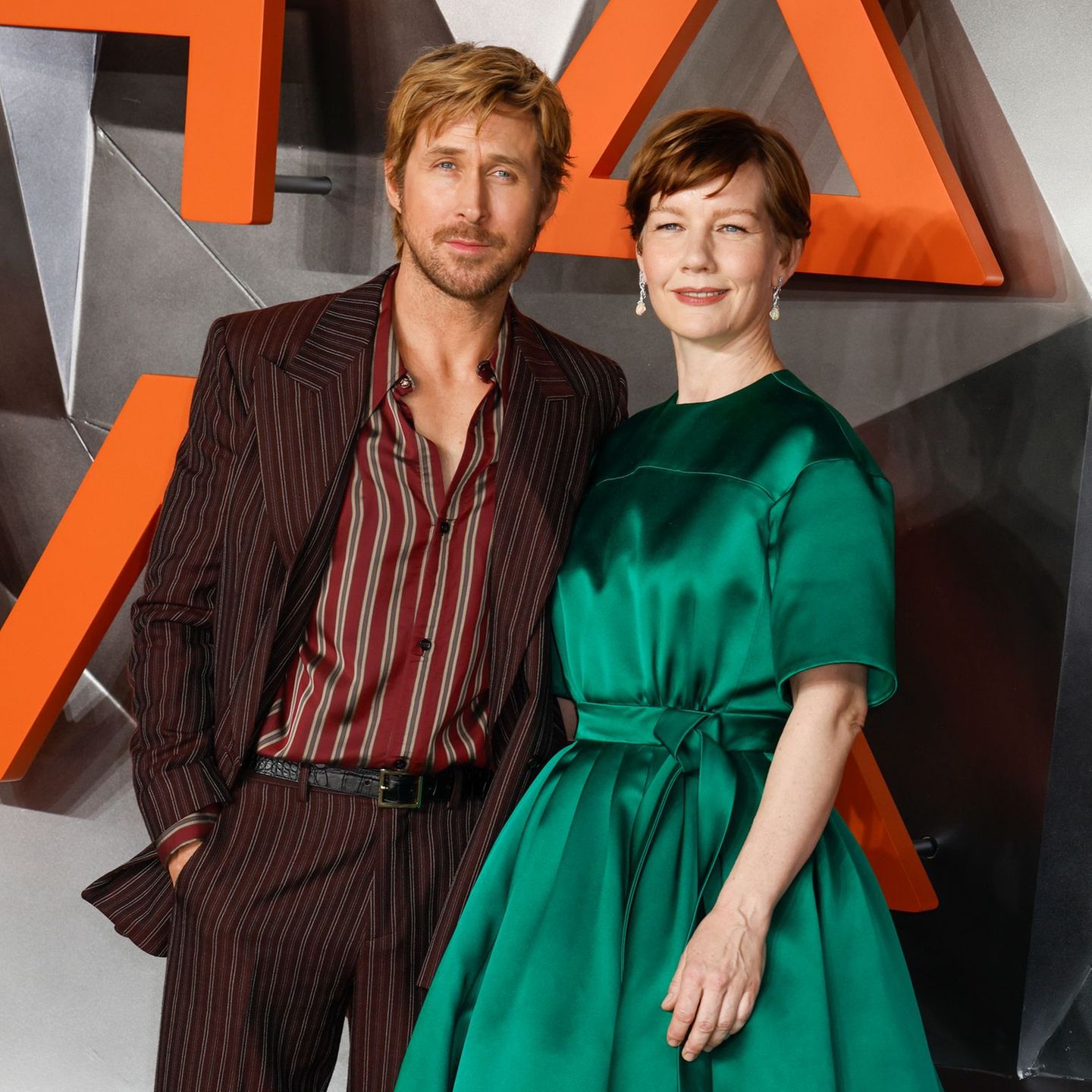 Ryan Gosling und Sandra Hüller bei der Premiere am Leicester Square in London. (Archivbild) Foto: Cat Morley/SOPA Images via ZUM