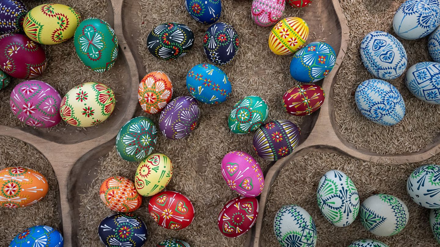 Tradition erleben: Sorben präsentieren Osterbräuche. (Archivbild) Foto: Paul Glaser/dpa/ZB