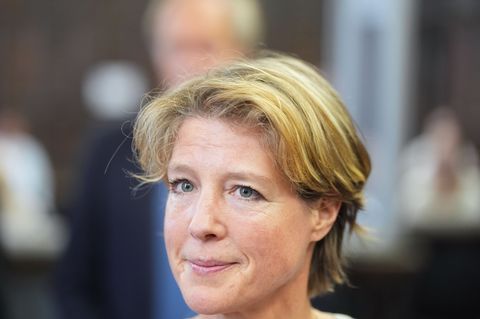 Christina Block ist angeklagt, den Auftrag zur Entführung ihrer Kinder gegeben zu haben. Foto: Marcus Brandt/Pool dpa/dpa