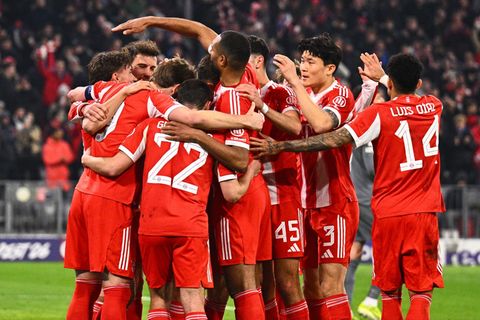 Jubel, Trubel, Titelfavorit: Der FC Bayern setzt ein Zeichen in Europa. Foto: Tom Weller/dpa