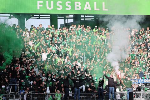Die Volkswagen Arena soll gegen Werder Bremen in Wolfsburger Hand sein. Foto: Andreas Gora/dpa