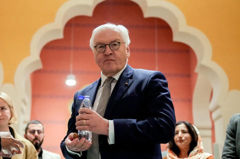 Steinmeier in einer Berliner Moschee während des Ramadan